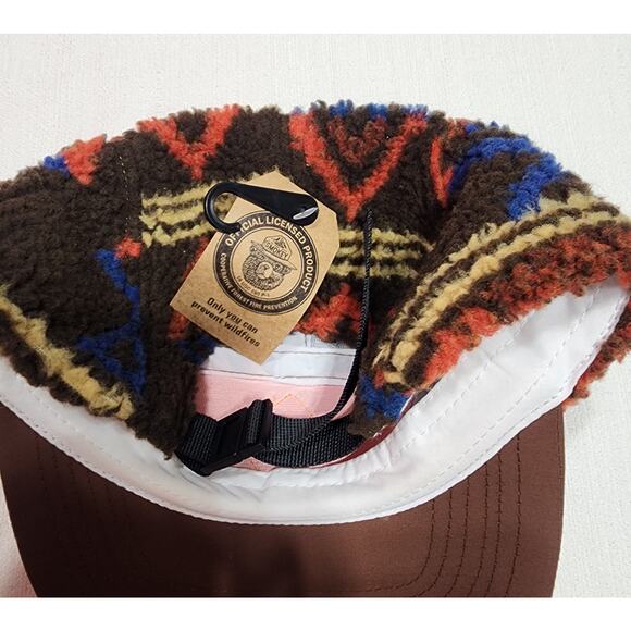 Smokey the bear Sherpa Fleece compass hat strap back - Picture 5 of 6
